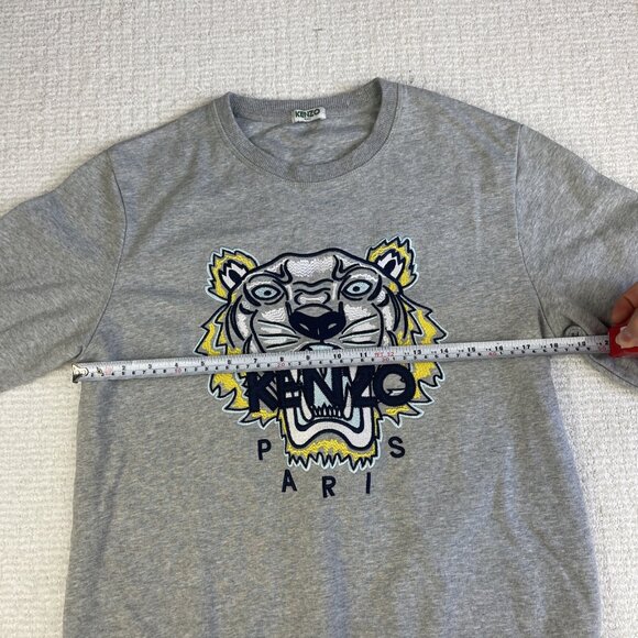 Kenzo Paris Gray Fleece Crew Neck Long Sleeves Pullover Sweatshirt (Read for sz) - Picture 10 of 14